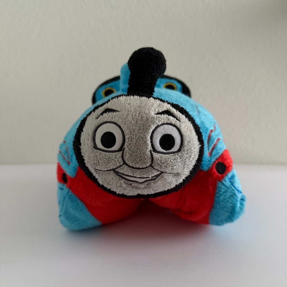 Pillow Pets Pee-Wees Thomas The Tank Engine Train‎ Plush Pillow 13 X 11 Stuffed - Picture 7 of 15
